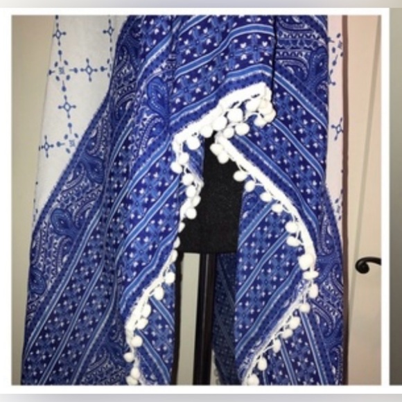 EC-NY&C POM-POM CAFTAN - PAISLEY - Picture 4 of 8